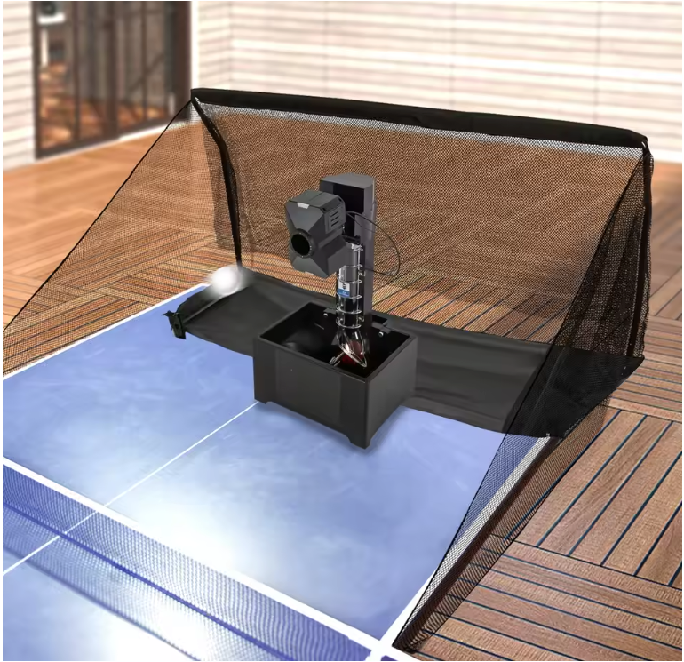 Tafeltennis Robot met Afstandsbediening – Automatische Pingpong Trainer met 100 Ballen Capaciteit