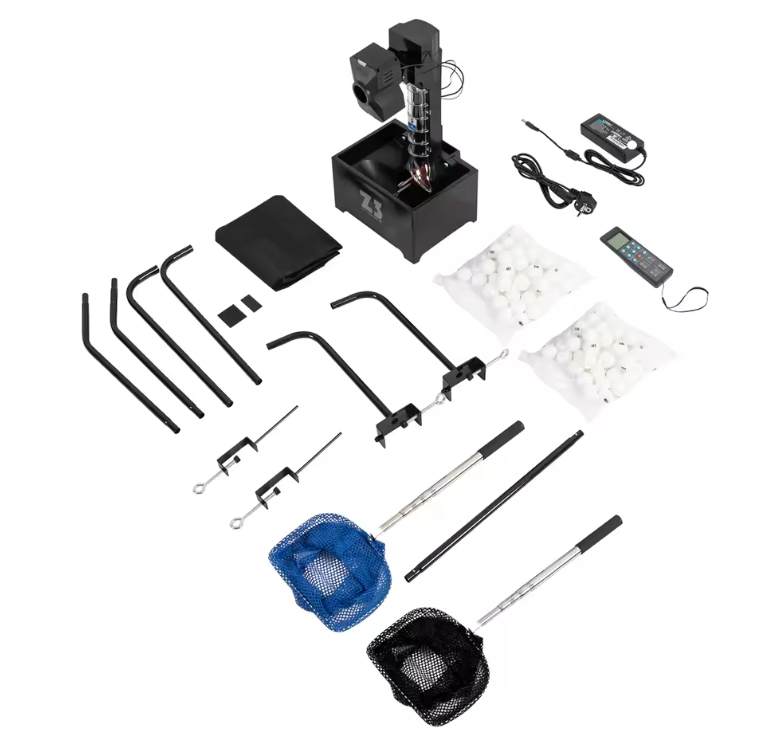 Tafeltennis Robot met Afstandsbediening – Automatische Pingpong Trainer met 100 Ballen Capaciteit