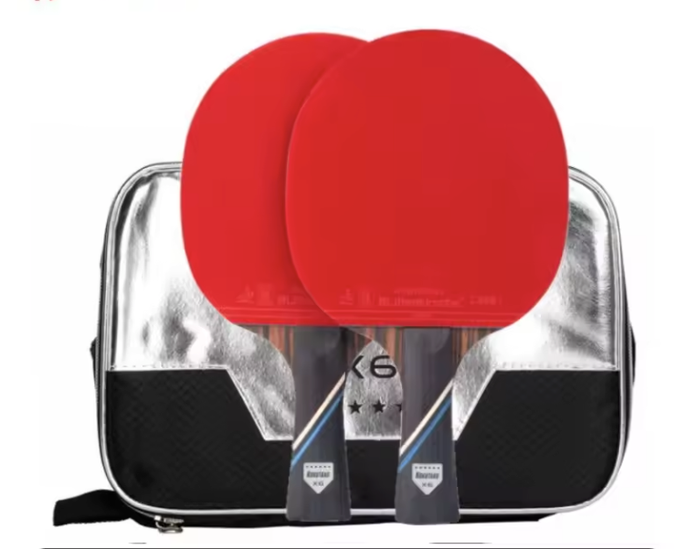 Professionele Tafeltennis Bat Set – Carbon Pingpong Racket met Rubbers en Opbergtas