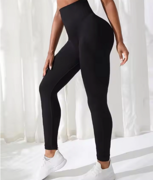 Dames Fitness Legging – Naadloze Hoge Taille Yoga Broek met Stretch en Compressie