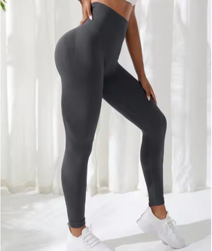 Dames Fitness Legging – Naadloze Hoge Taille Yoga Broek met Stretch en Compressie