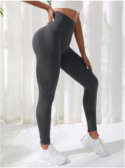 Dames Fitness Legging – Naadloze Hoge Taille Yoga Broek met Stretch en Compressie