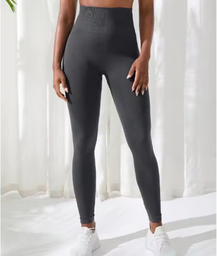 Dames Fitness Legging – Naadloze Hoge Taille Yoga Broek met Stretch en Compressie