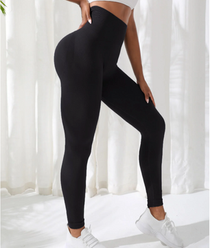 Dames Fitness Legging – Naadloze Hoge Taille Yoga Broek met Stretch en Compressie
