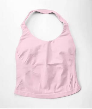 Dames Sport Top – Halter Fitness Tanktop met Padding en Stretch voor Yoga en Training