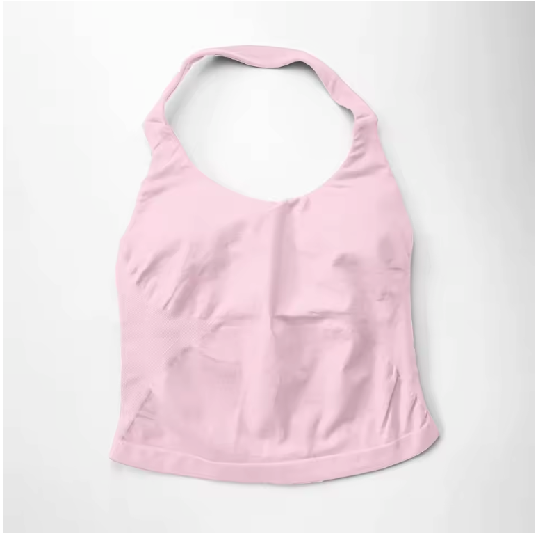 Dames Sport Top – Halter Fitness Tanktop met Padding en Stretch voor Yoga en Training