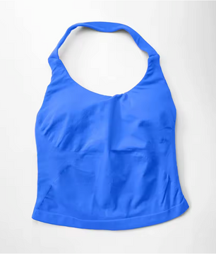 Dames Sport Top – Halter Fitness Tanktop met Padding en Stretch voor Yoga en Training