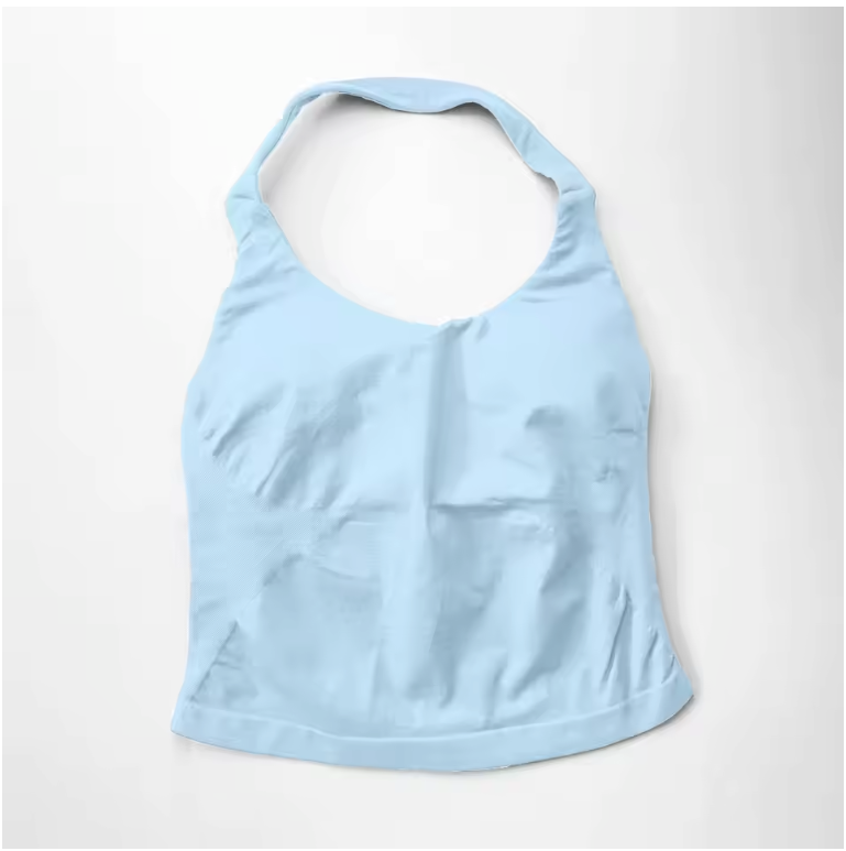 Dames Sport Top – Halter Fitness Tanktop met Padding en Stretch voor Yoga en Training