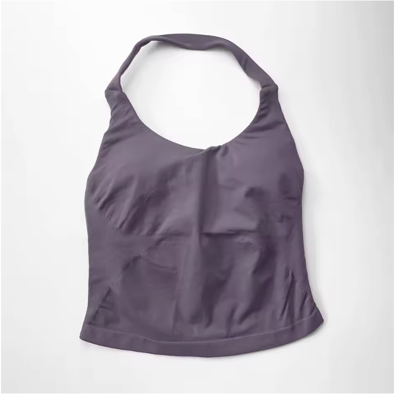 Dames Sport Top – Halter Fitness Tanktop met Padding en Stretch voor Yoga en Training