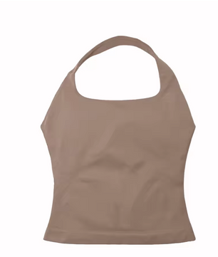 Dames Sport Top – Halter Fitness Tanktop met Padding en Stretch voor Yoga en Training