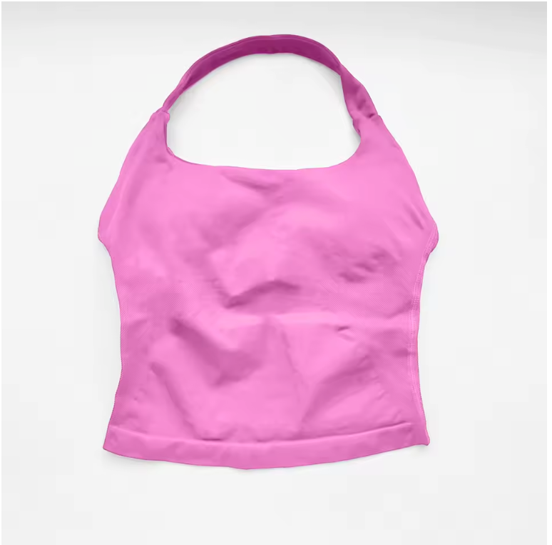 Dames Sport Top – Halter Fitness Tanktop met Padding en Stretch voor Yoga en Training