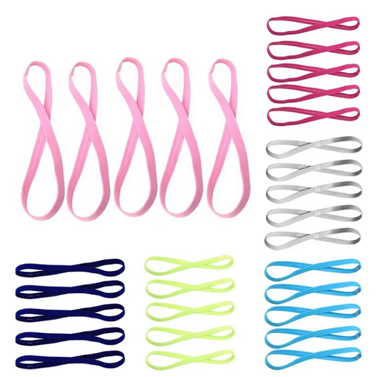 Sport Hoofdbanden Set – Elastische Antislip Haarbanden voor Running, Fitness en Voetbal