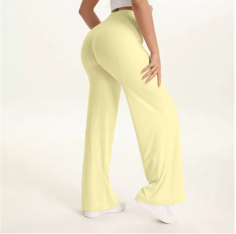 Dames Yogabroek – Rechte Pijpen Sportbroek met Stretch en Comfort voor Fitness en Pilates