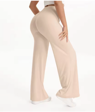 Dames Yogabroek – Rechte Pijpen Sportbroek met Stretch en Comfort voor Fitness en Pilates