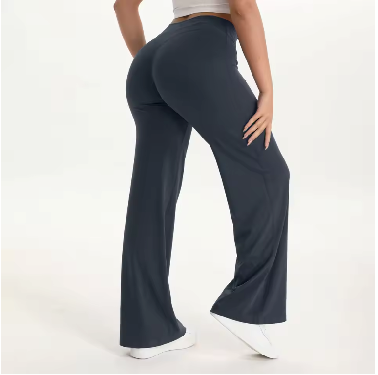 Dames Yogabroek – Rechte Pijpen Sportbroek met Stretch en Comfort voor Fitness en Pilates