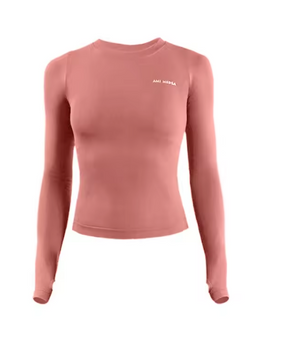 Dames Sport Crop Top Lange Mouw – Stretch Yogashirt voor Fitness, Hardlopen en Training