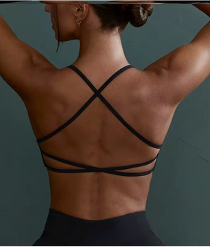Dames Sportbeha – Cross Back Fitness BH met Schokabsorptie en Ademend Design