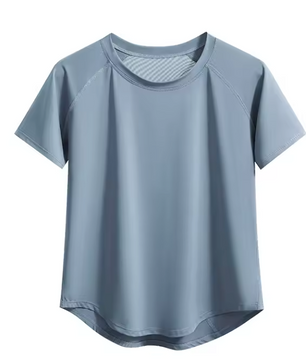 Dames Sport T-shirt – Ademend Sneldrogend Workout Shirt met Mesh Rug en Korte Mouwen