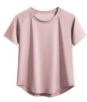 Dames Sport T-shirt – Ademend Sneldrogend Workout Shirt met Mesh Rug en Korte Mouwen
