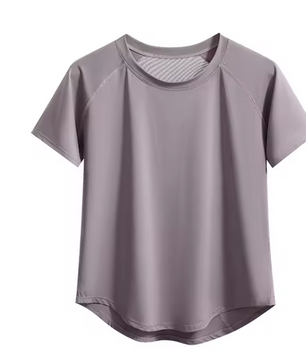 Dames Sport T-shirt – Ademend Sneldrogend Workout Shirt met Mesh Rug en Korte Mouwen