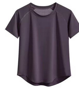 Dames Sport T-shirt – Ademend Sneldrogend Workout Shirt met Mesh Rug en Korte Mouwen