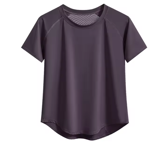 Dames Sport T-shirt – Ademend Sneldrogend Workout Shirt met Mesh Rug en Korte Mouwen