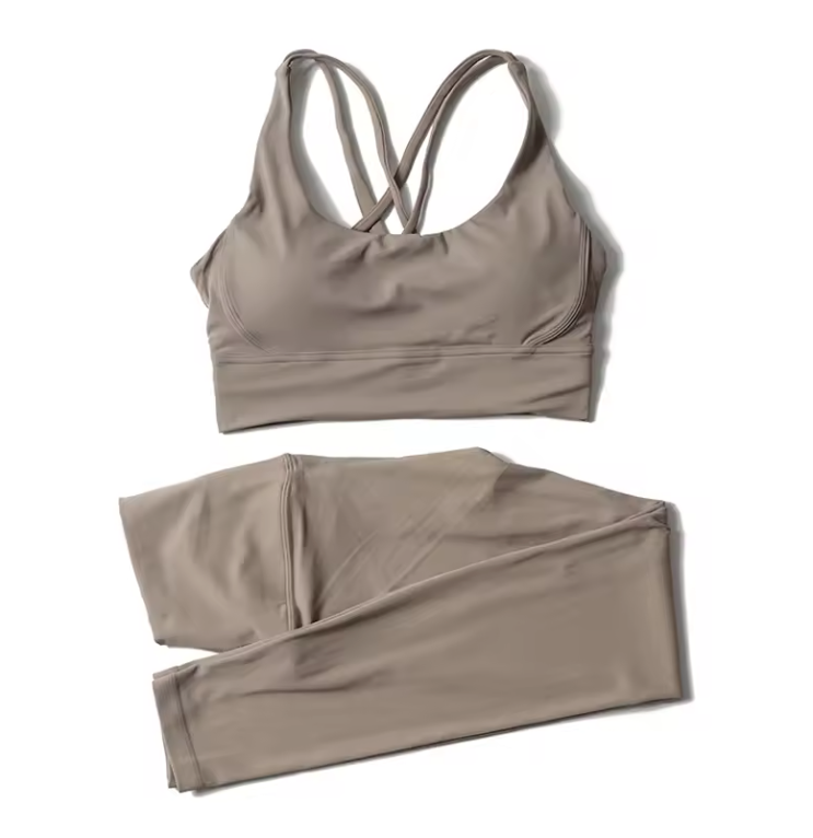 Dames Sportset 2-Delig Naadloos Legging en Sportbeha Fitness