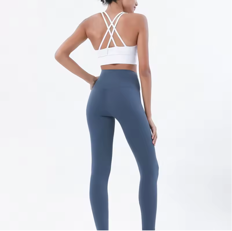 Dames Sportset 2-Delig Naadloos Legging en Sportbeha Fitness