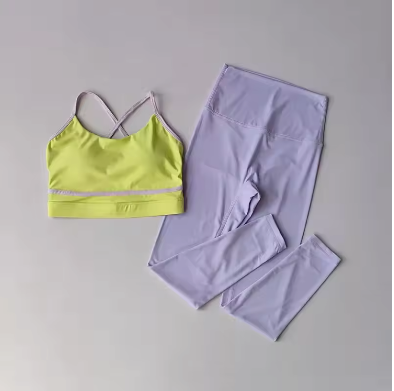 Dames Yogaset 2-delig – Sportbeha en High Waist Legging Fitness Set