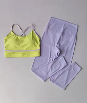 Dames Yogaset 2-delig – Sportbeha en High Waist Legging Fitness Set
