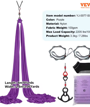 Aerial Yoga Hangmat Set – Complete Yoga Schommel Starter Kit met Accessoires