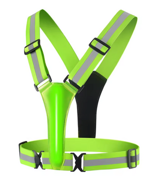 LED Reflecterend Hardloopvest – Verstelbaar Veiligheidsvest met Elastische Band voor Hardlopen en Fietsen
