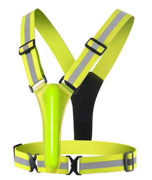 LED Reflecterend Hardloopvest – Verstelbaar Veiligheidsvest met Elastische Band voor Hardlopen en Fietsen