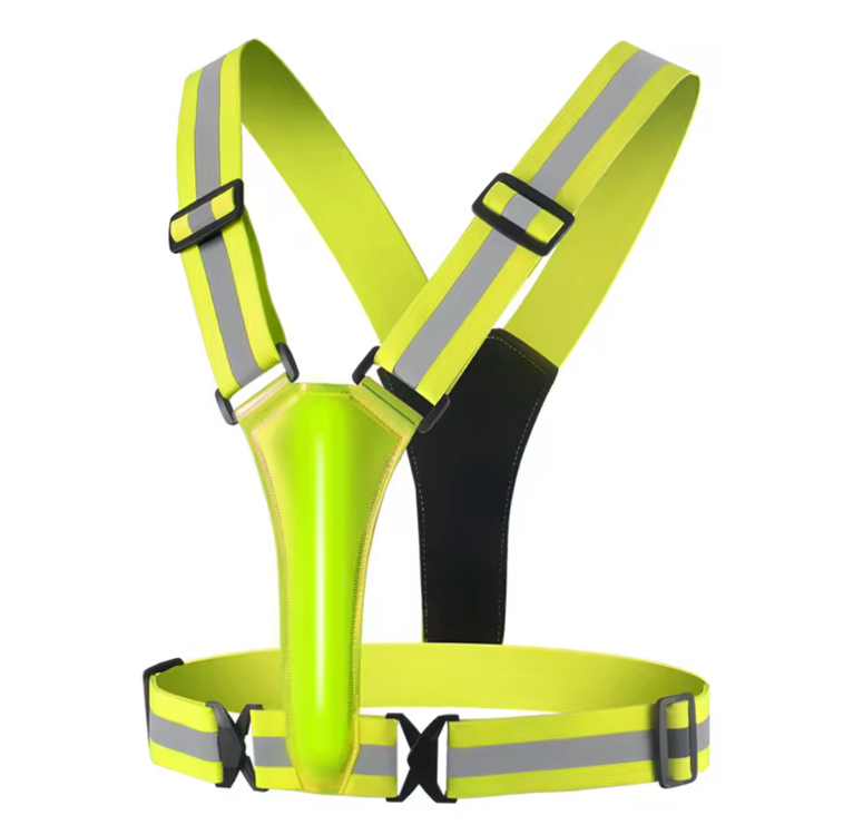 LED Reflecterend Hardloopvest – Verstelbaar Veiligheidsvest met Elastische Band voor Hardlopen en Fietsen