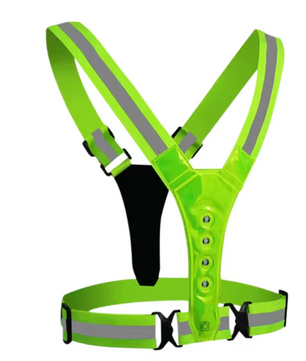 LED Reflecterend Hardloopvest – Verstelbaar Veiligheidsvest met Elastische Band voor Hardlopen en Fietsen