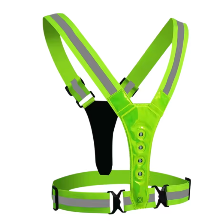 LED Reflecterend Hardloopvest – Verstelbaar Veiligheidsvest met Elastische Band voor Hardlopen en Fietsen