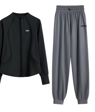 Dames 2-Delige Sportset – Loose Fit Trainingspak met Sneldrogende Stof voor Yoga, Hardlopen en Fitness