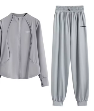 Dames 2-Delige Sportset – Loose Fit Trainingspak met Sneldrogende Stof voor Yoga, Hardlopen en Fitness
