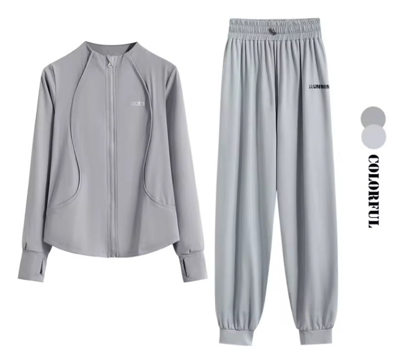 Dames 2-Delige Sportset – Loose Fit Trainingspak met Sneldrogende Stof voor Yoga, Hardlopen en Fitness