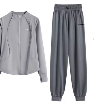 Dames 2-Delige Sportset – Loose Fit Trainingspak met Sneldrogende Stof voor Yoga, Hardlopen en Fitness