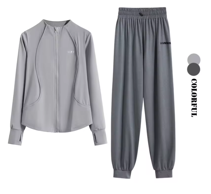 Dames 2-Delige Sportset – Loose Fit Trainingspak met Sneldrogende Stof voor Yoga, Hardlopen en Fitness