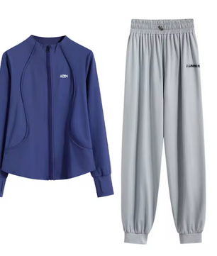Dames 2-Delige Sportset – Loose Fit Trainingspak met Sneldrogende Stof voor Yoga, Hardlopen en Fitness