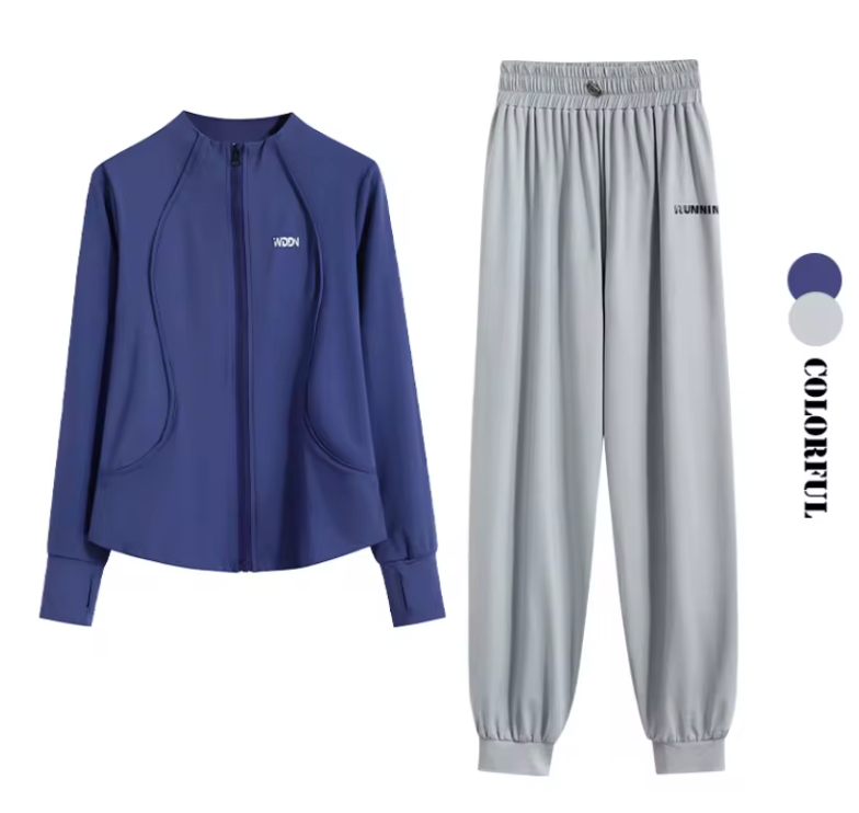 Dames 2-Delige Sportset – Loose Fit Trainingspak met Sneldrogende Stof voor Yoga, Hardlopen en Fitness
