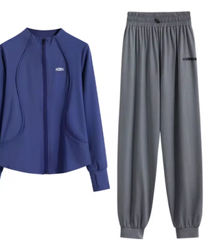 Dames 2-Delige Sportset – Loose Fit Trainingspak met Sneldrogende Stof voor Yoga, Hardlopen en Fitness