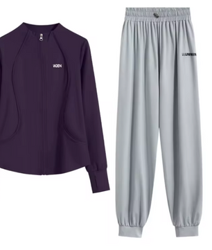 Dames 2-Delige Sportset – Loose Fit Trainingspak met Sneldrogende Stof voor Yoga, Hardlopen en Fitness
