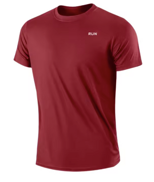 Heren Sportshirt Sneldrogend – Lichtgewicht Gym T-shirt met Ronde Hals voor Hardlopen en Training