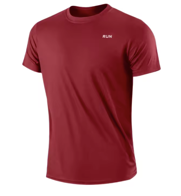 Heren Sportshirt Sneldrogend – Lichtgewicht Gym T-shirt met Ronde Hals voor Hardlopen en Training