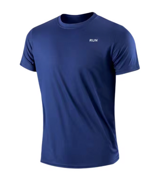 Heren Sportshirt Sneldrogend – Lichtgewicht Gym T-shirt met Ronde Hals voor Hardlopen en Training