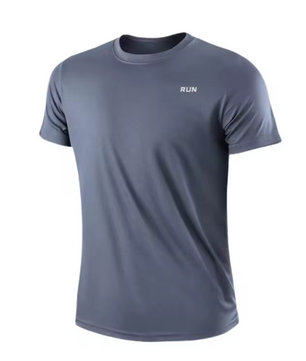Heren Sportshirt Sneldrogend – Lichtgewicht Gym T-shirt met Ronde Hals voor Hardlopen en Training