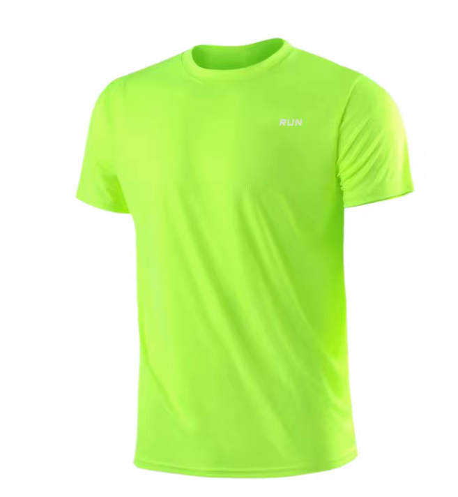 Heren Sportshirt Sneldrogend – Lichtgewicht Gym T-shirt met Ronde Hals voor Hardlopen en Training